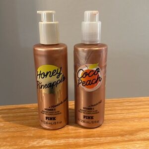 PINK Coco Peach and Honey Pineapple Radiant Body Glow Oil Vitamin C